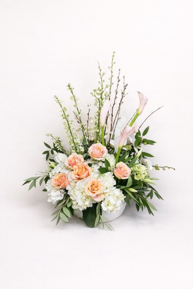 Peach Whirl from Metropolitan Plant & Flower Exchange, local NJ florist